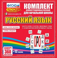 Динамические раздаточные пособия. Русский язык (комплект демонстрационных материалов). Касса букв, слогов, звуковых схем с набором интерактивных таблиц. - fgospostavki.ru - Шуя