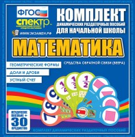 Динамические раздаточные пособия математика (веера). Устный счет, доли и дроби, геометрические формы - fgospostavki.ru - Шуя