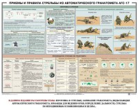 Плакат "Приемы и правила стрельбы из автоматического гранатомета АГС-17" - fgospostavki.ru - Шуя
