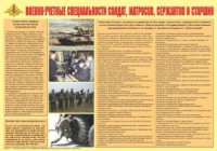Плакат "Военно-учетные специальности солдат, матросов, сержантов и старшин" - fgospostavki.ru - Шуя
