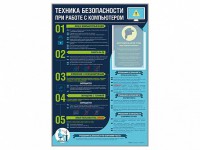 Стенд-уголок "Техника безопасности при работе на компьютере в общеобразовательных учреждениях" - fgospostavki.ru - Шуя