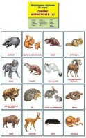 Раздаточные карточки "Дикие животные (1)" - fgospostavki.ru - Шуя