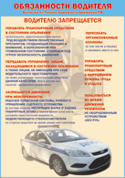 Таблица "Водителю запрещается" (100х140 сантиметров, винил) - fgospostavki.ru - Шуя