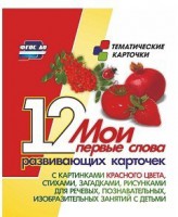 Тематические карточки "Мои первые слова" (красный цвет) - fgospostavki.ru - Шуя