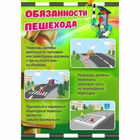 Стенд "Обязанности пешехода" - fgospostavki.ru - Шуя