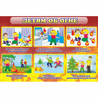 Стенд "Детям об огне" - fgospostavki.ru - Шуя