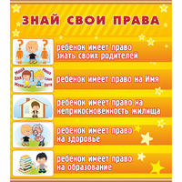 Стенд "Знай свои права" - fgospostavki.ru - Шуя