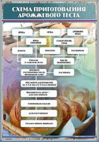 Стенд "Схема приготовления дрожжевого теста" - fgospostavki.ru - Шуя