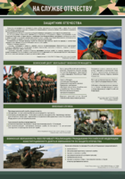 Стенд "На службе Отечеству" Вариант 1 - fgospostavki.ru - Шуя