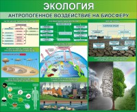 Стенд "Экология. Антропогенное воздействие на биосферу" - fgospostavki.ru - Шуя