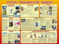 Стенд "Уголок гражданской защиты" - fgospostavki.ru - Шуя