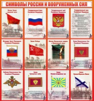 Стенд "Символы России и вооруженных сил" - fgospostavki.ru - Шуя