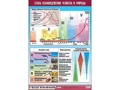 Таблица демонстрационная "Этапы взаимодействия человека и природы" (винил 70*100) - fgospostavki.ru - Шуя