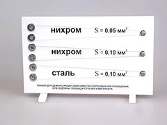 Прибор для демонстрации зависимости сопротивления проводника от его длины, сечения и материала - fgospostavki.ru - Шуя