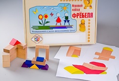 Игровой набор Фребеля "Конструктор деревянный без соединений-2" (Серия "Эксперимент") - fgospostavki.ru - Шуя