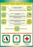 Таблица "Выполняйте опыты только по инструкции" (100х140 сантиметров, винил) - fgospostavki.ru - Шуя