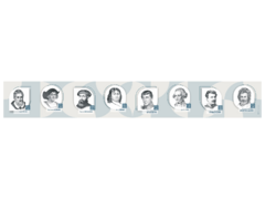 Стенд-лента "Выдающиеся путешественники и ученые-географы" - fgospostavki.ru - Шуя