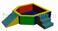 Сухой бассейн "Крепость" 1,5х1,2 метра - fgospostavki.ru - Шуя