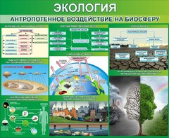 Стенд "Экология. Антропогенное воздействие на биосферу" - fgospostavki.ru - Шуя