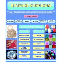 Стенд "Вязание крючком" - fgospostavki.ru - Шуя