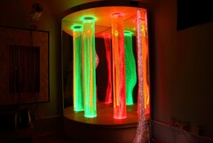 Сенсорный уголок большой с двумя колоннами, двусторонней подсветкой и фибероптическими нитями. VIP класс. - fgospostavki.ru - Шуя