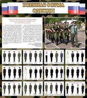 Стенд "Военная форма одежды (флаг РФ)" - fgospostavki.ru - Шуя