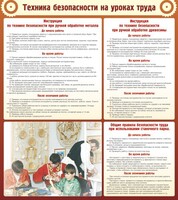 Стенд "Техника безопасности на уроках труда" - fgospostavki.ru - Шуя