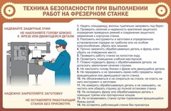 Стенд "Техника безопасности при выполнении работ на фрезерном станке" - fgospostavki.ru - Шуя