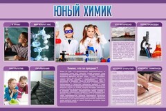 Стенд "Юный химик" Вариант 2 - fgospostavki.ru - Шуя