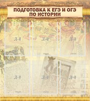 Стенд "Подготовка к ЕГЭ и ОГЭ по истории (6 карманов)" - fgospostavki.ru - Шуя