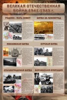 Стенд "Великая отечественная война (битвы)" - fgospostavki.ru - Шуя