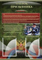 Стенд "Уголок призывника" - fgospostavki.ru - Шуя