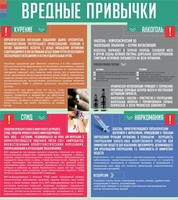 Стенд "Вредные привычки" - fgospostavki.ru - Шуя