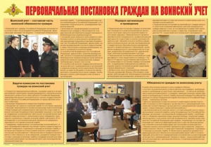 Плакат "Первоначальная постановка граждан на воинский учет" - fgospostavki.ru - Шуя