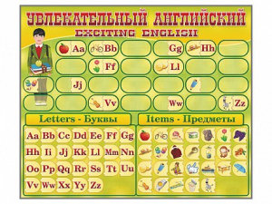 Комплект оборудования "Английский алфавит" с комплектом тематических магнитов - fgospostavki.ru - Шуя
