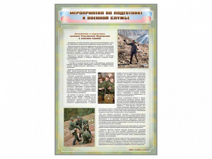 Стенд "Мероприятия обязательной подготовки граждан к военной службе" - fgospostavki.ru - Шуя
