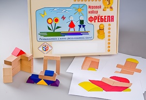 Игровой набор Фребеля "Конструктор деревянный без соединений-2" (Серия "Эксперимент") - fgospostavki.ru - Шуя