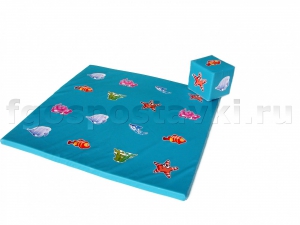 Игровой мат "Море" с кубиком - fgospostavki.ru - Шуя