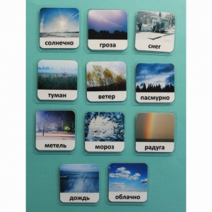 Набор карточек "Погода" (с фотографиями) - fgospostavki.ru - Шуя
