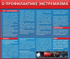 Стенд "О профилактике экстремизма" - fgospostavki.ru - Шуя