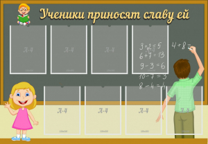 Стенд "Ученики приносят славу ей" - fgospostavki.ru - Шуя