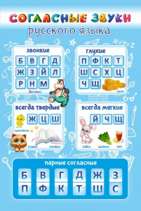 Стенд "Согласные русского языка" - fgospostavki.ru - Шуя