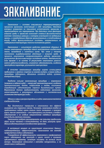 Стенд "Закаливание" - fgospostavki.ru - Шуя