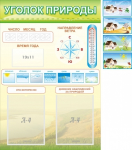Стенд "Уголок природы" Вариант 2 - fgospostavki.ru - Шуя