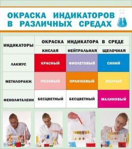Стенд "Окраска индикаторов в различных средах" - fgospostavki.ru - Шуя
