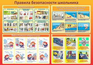 Стенд "Правила безопасности школьника" - fgospostavki.ru - Шуя