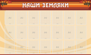 Стенд "Наши земляки" - fgospostavki.ru - Шуя
