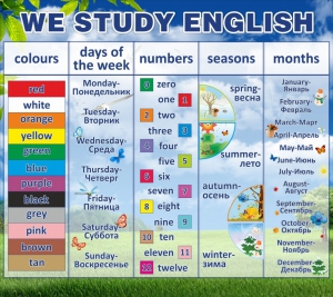 Стенд "We study english" - fgospostavki.ru - Шуя