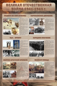 Стенд "Великая отечественная война (события)" - fgospostavki.ru - Шуя
