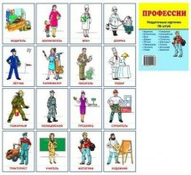 Раздаточные карточки "Профессии" - fgospostavki.ru - Шуя